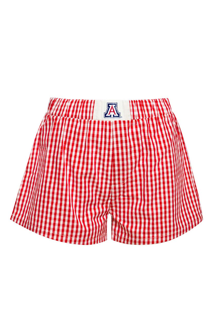 NCAA Arizona Wildcats Women's Hype & Vice Wordmark Short- Red
