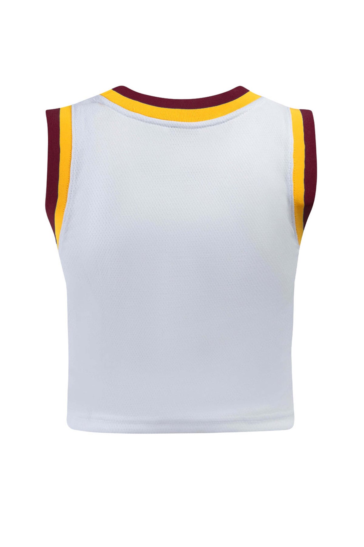 NCAA Arizona State Sun Devils Women's Hype & Vice Jersey Number Cropped Basketball Jersey- White