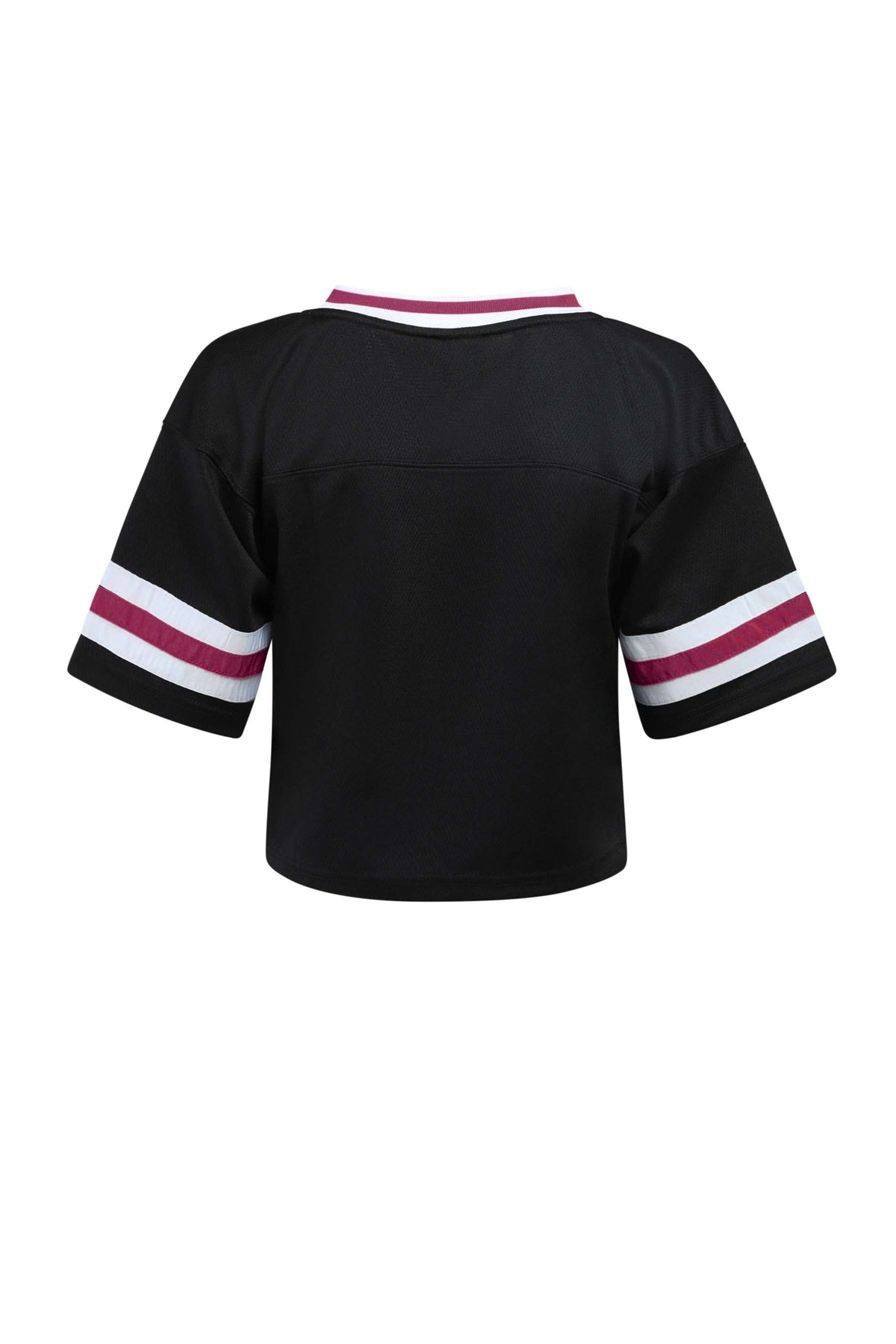 NCAA Arizona State Sun Devils Women's Hype & Vice Jersey Number Cropped Football Jersey- Black