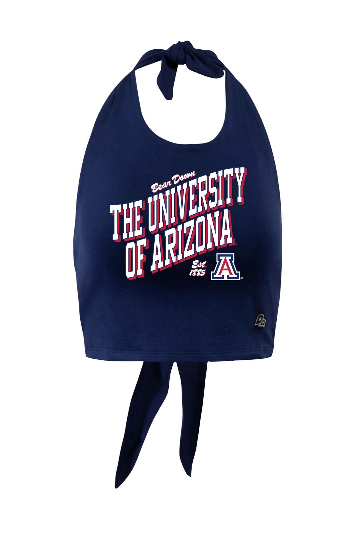 NCAA Arizona Wildcats Women's Hype & Vice Vintage Script Tailgate Top- Navy