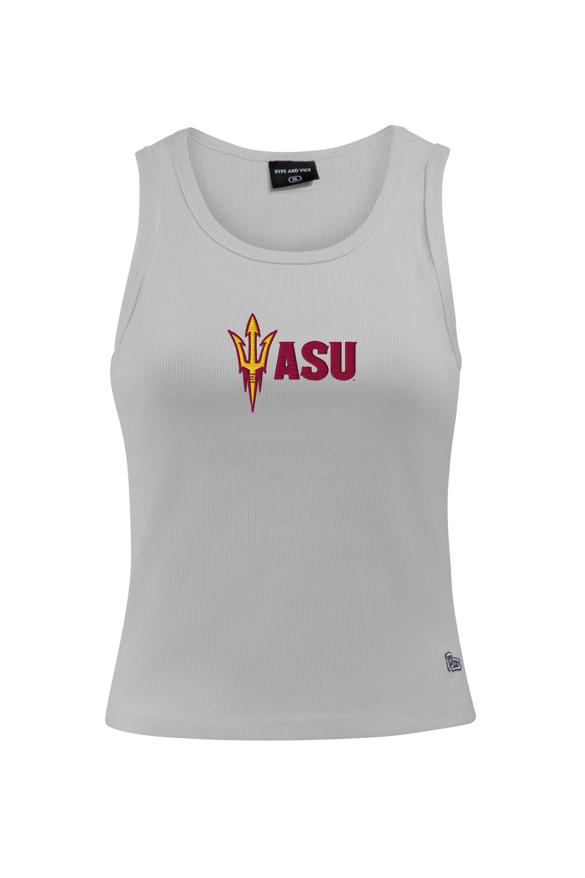 NCAA Arizona State Sun Devils Women's Hype & Vice Fork School Name MVP Tank Top- Gray