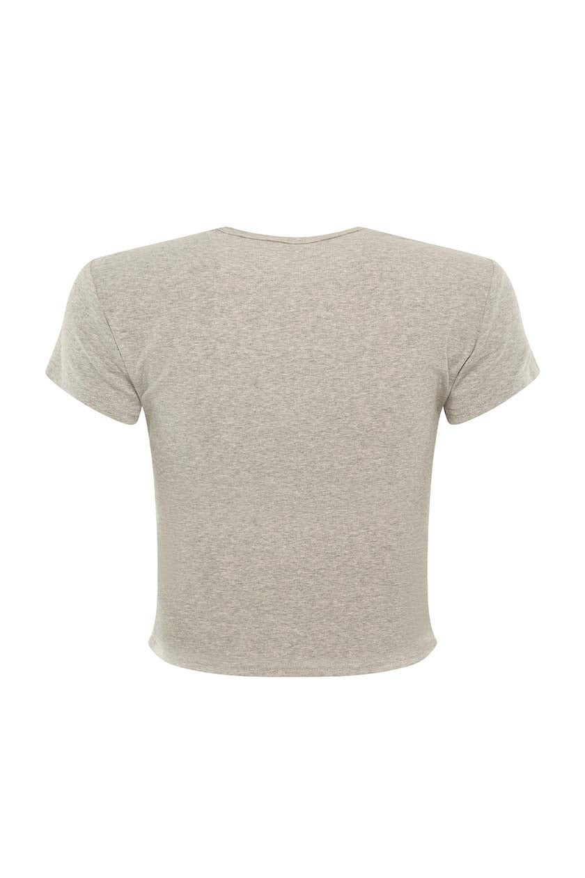 NCAA Arizona Wildcats Women's Hype & Vice Cats Script Baby T-Shirt- Gray
