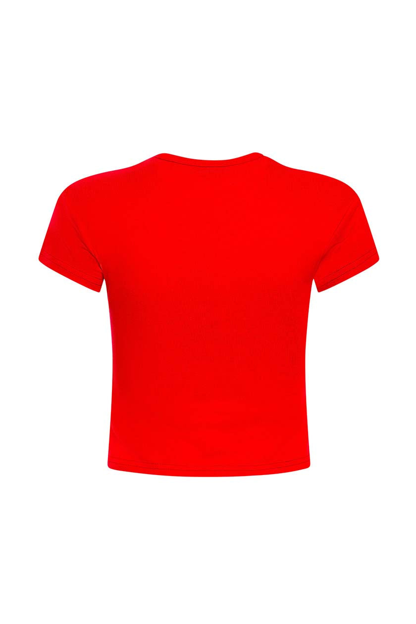 NCAA Arizona Wildcats Women's Hype & Vice Bear Down Script Baby T-Shirt- Red