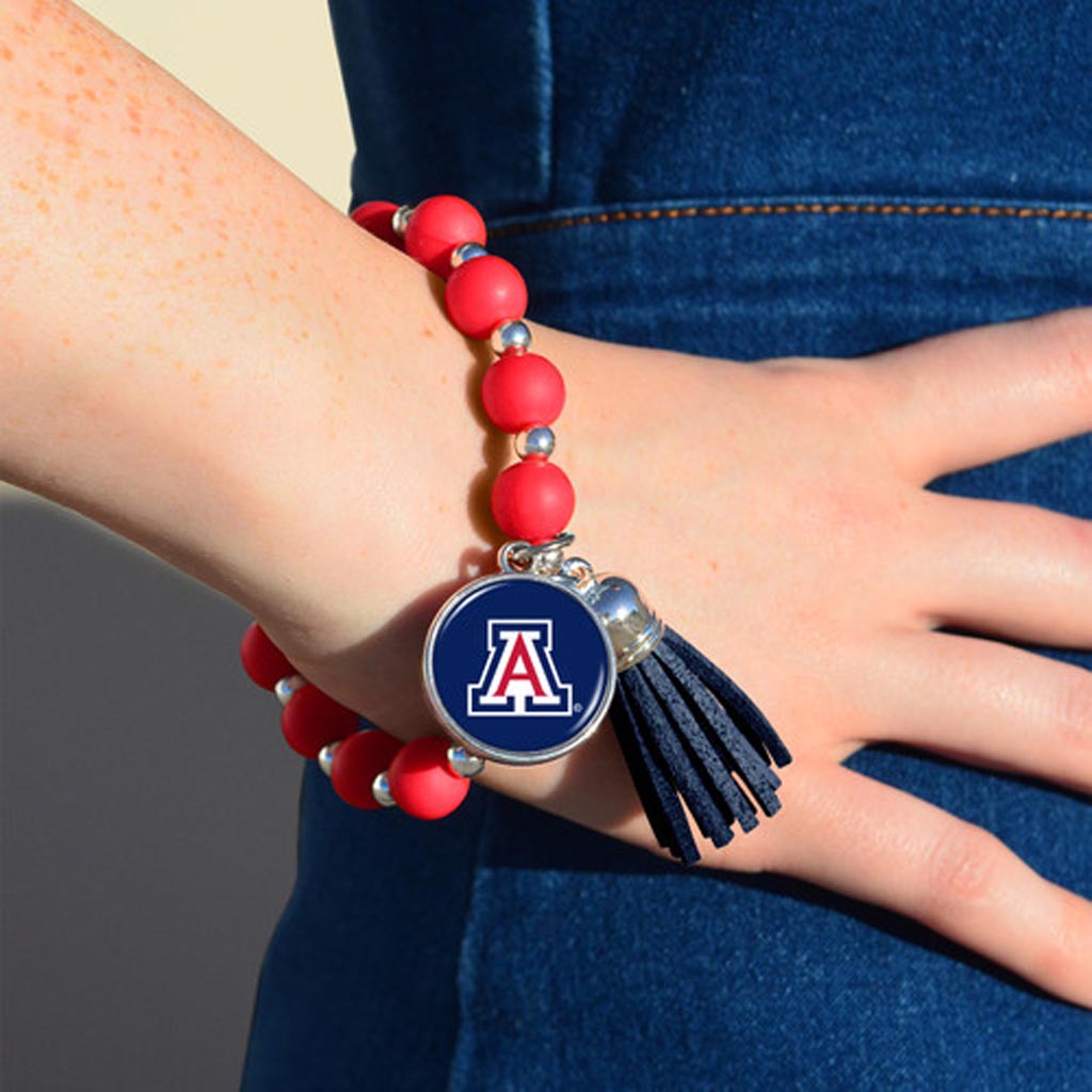 NCAA Arizona Wildcats Gentry USA Harper Bracelet - Silver