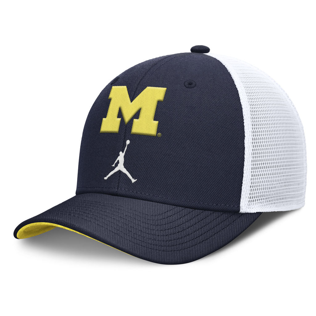 NCAA Michigan Wolverines Nike Spring Break Structured Adjustable Hat - Navy