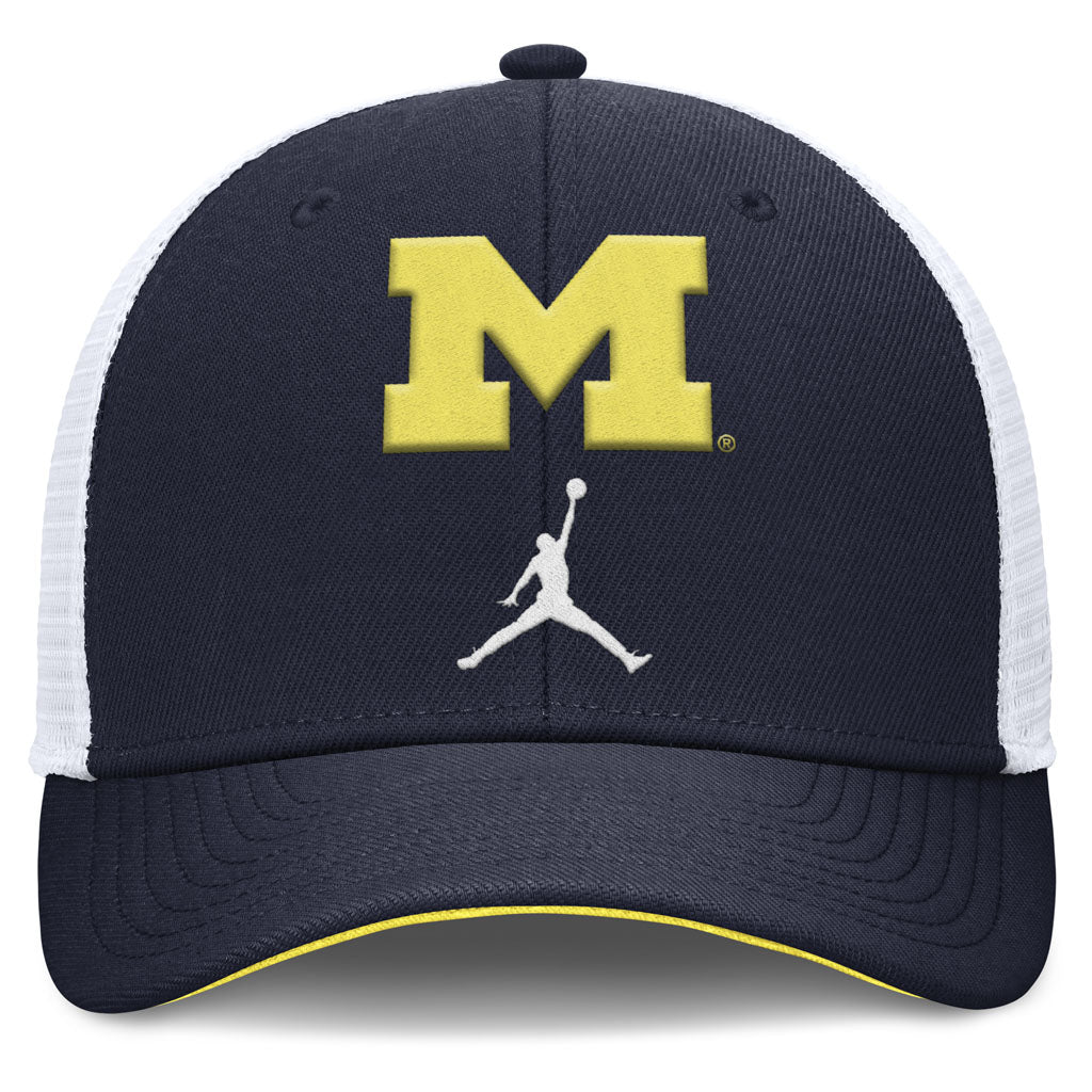NCAA Michigan Wolverines Nike Spring Break Structured Adjustable Hat - Navy