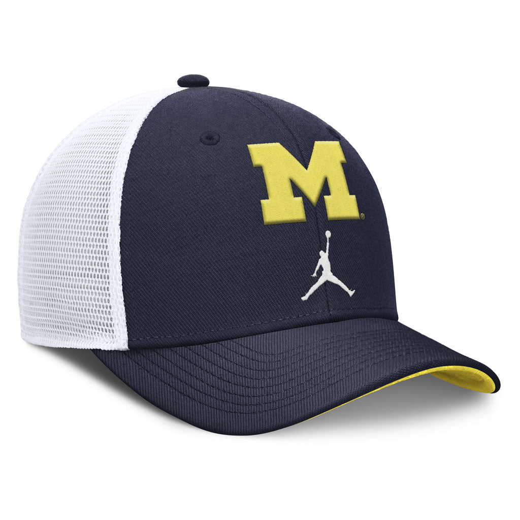 NCAA Michigan Wolverines Nike Spring Break Structured Adjustable Hat - Navy