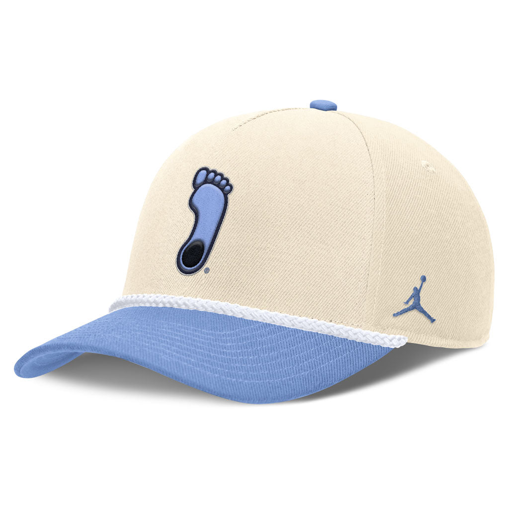 NCAA North Carolina Tar Heels Nike Two-Tone Rope Structured Adjustable Hat - Cream