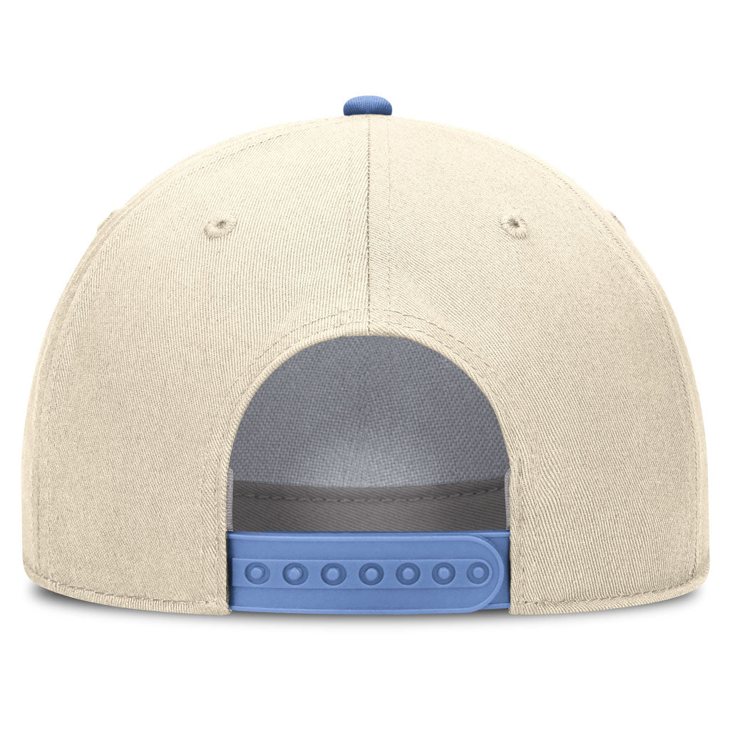 NCAA North Carolina Tar Heels Nike Two-Tone Rope Structured Adjustable Hat - Cream