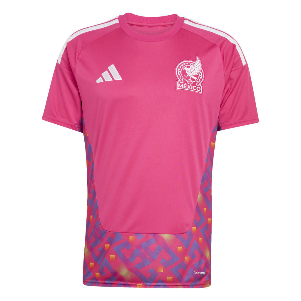 Mexico National Team adidas 2026 World Cup Goal Keeper Replica Jersey Kit - Pink