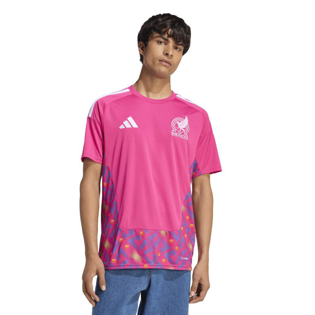 Mexico National Team adidas 2026 World Cup Goal Keeper Replica Jersey Kit - Pink