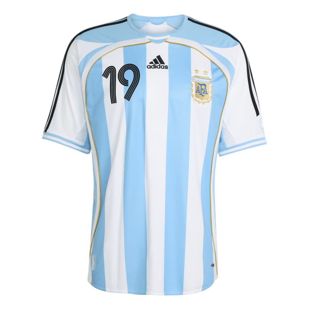 Argentina National Team Lionel Messi adidas 2006 Home Replica Jersey - White