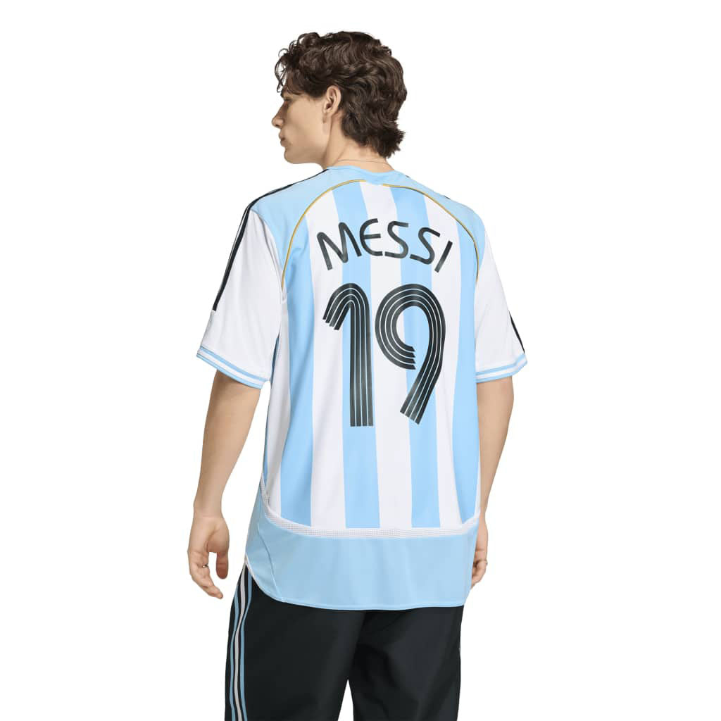 Argentina National Team Lionel Messi adidas 2006 Home Replica Jersey - White