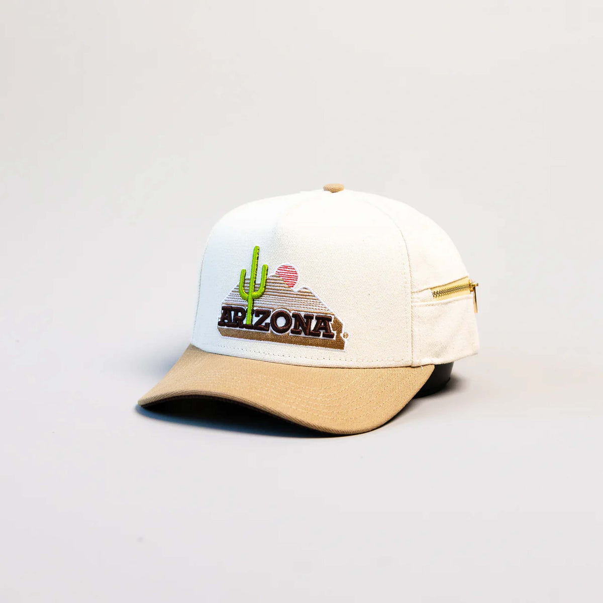 NCAA Arizona Wildcats WoodN Grail Jobsite Structured Adjustable Hat- Cream