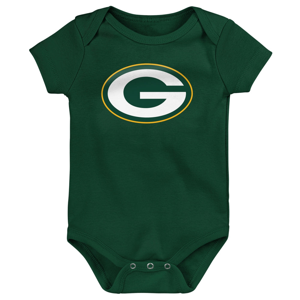 NFL Green Bay Packers Infant Outerstuff Game On 3-Piece Onesie Set
