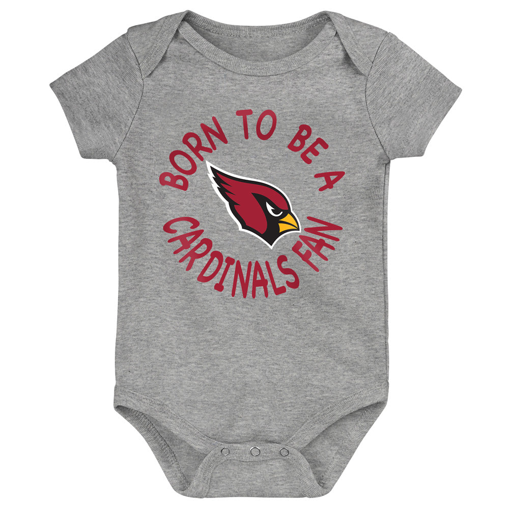 NFL Arizona Cardinals Infant Outerstuff Born to Be 3-Piece Onesie Set