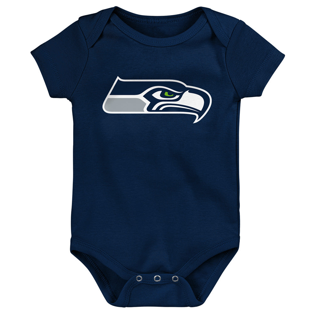 NFL Seattle Seahawks Infant Outerstuff Born to Be 3-Piece Onesie Set