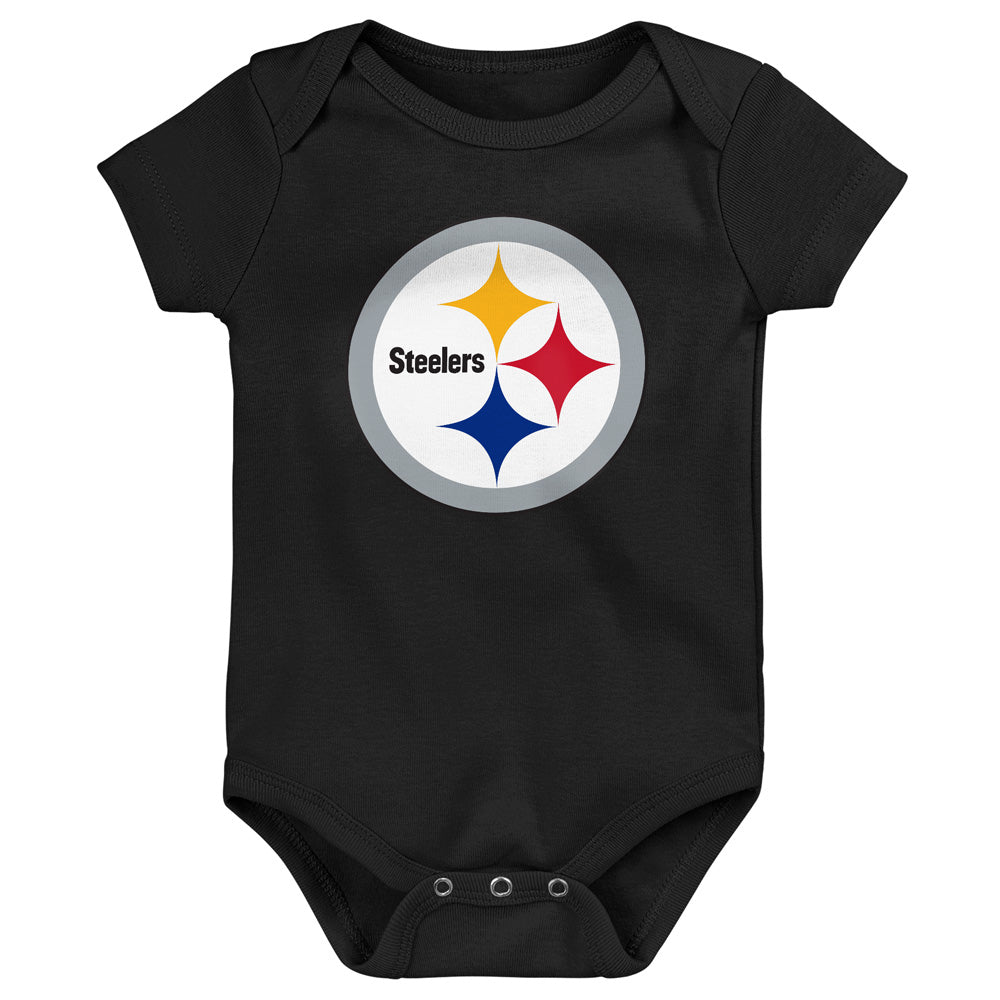 NFL Pittsburgh Steelers Infant Outerstuff Born to Be 3-Piece Onesie Set
