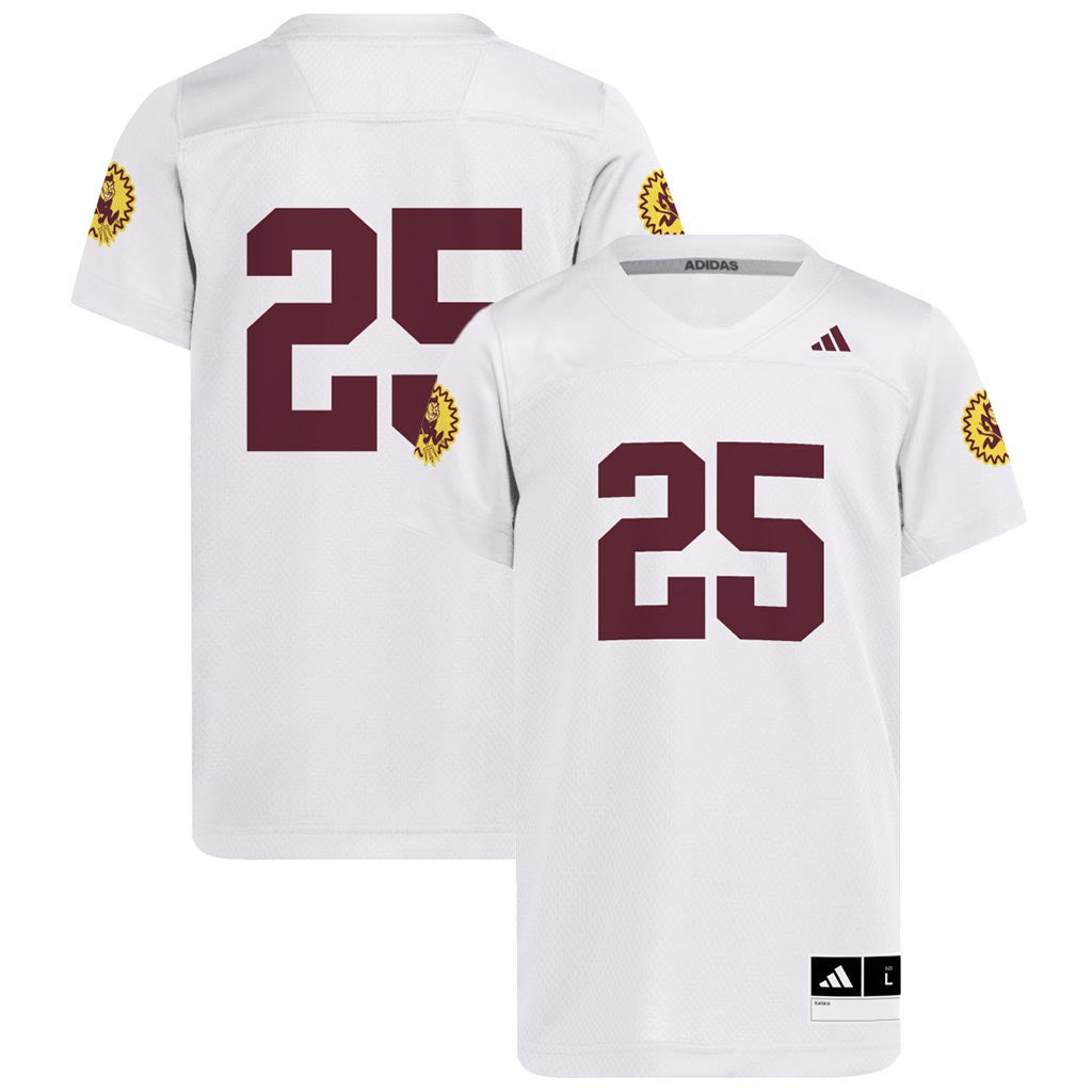 NCAA Arizona State Sun Devils Youth adidas 2025 Strategy Replica Jersey - Cream