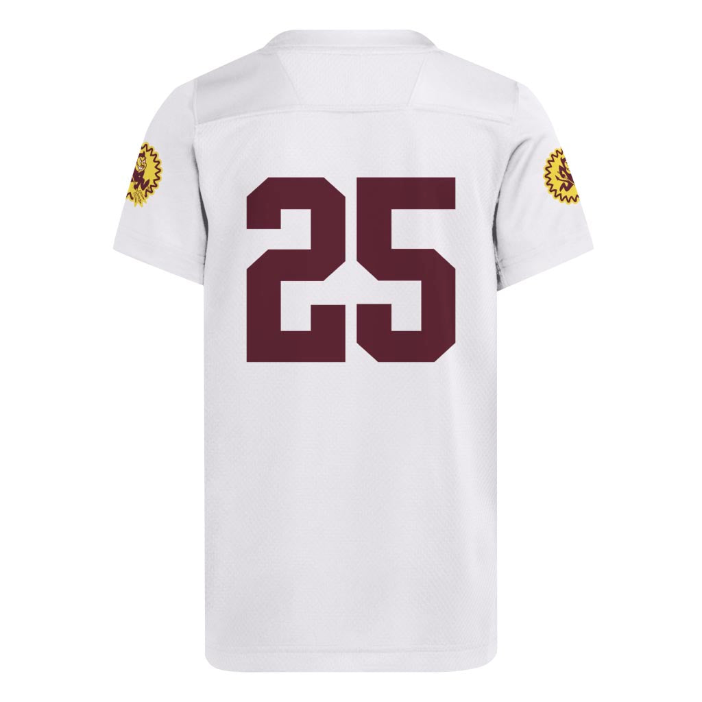 NCAA Arizona State Sun Devils Youth adidas 2025 Strategy Replica Jersey - Cream