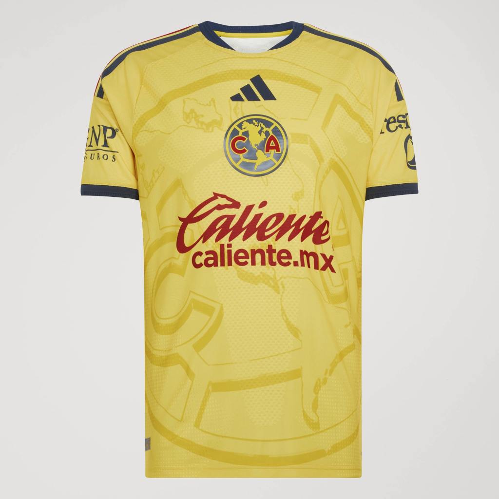 Club America Adidas 2026-2027 Home Authentic Jersey- Yellow