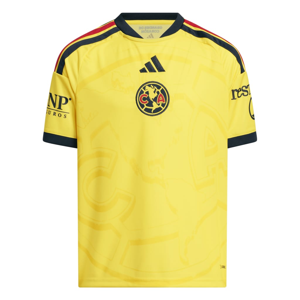 Club America Youth Adidas 2026-2027 Home Replica Jersey- Yellow