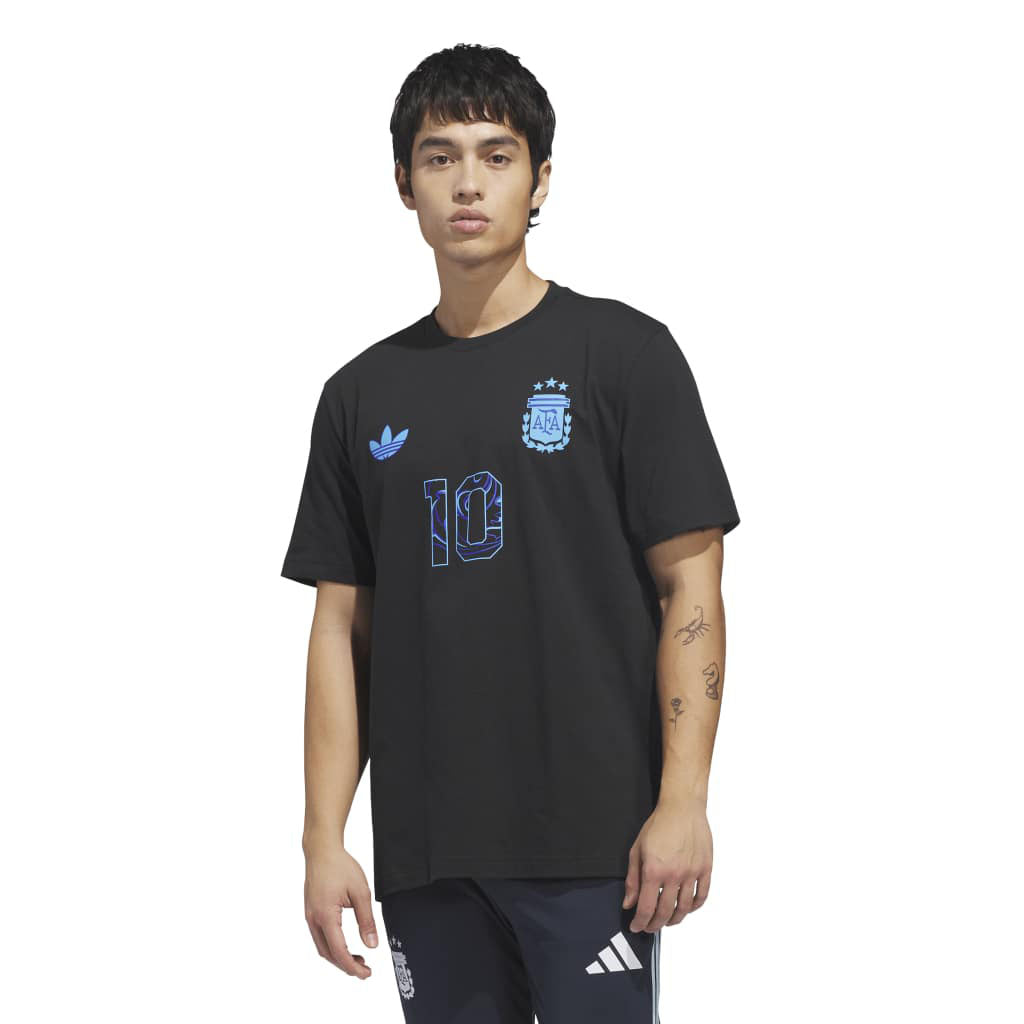 Argentina National Team Lionel Messi adidas 2026 Away Name & Number T-Shirt - Black