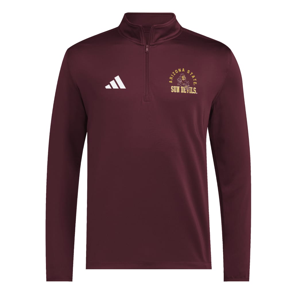 NCAA Arizona State Sun Devils Adidas 2026 Strategy 1/4 Zip- Maroon