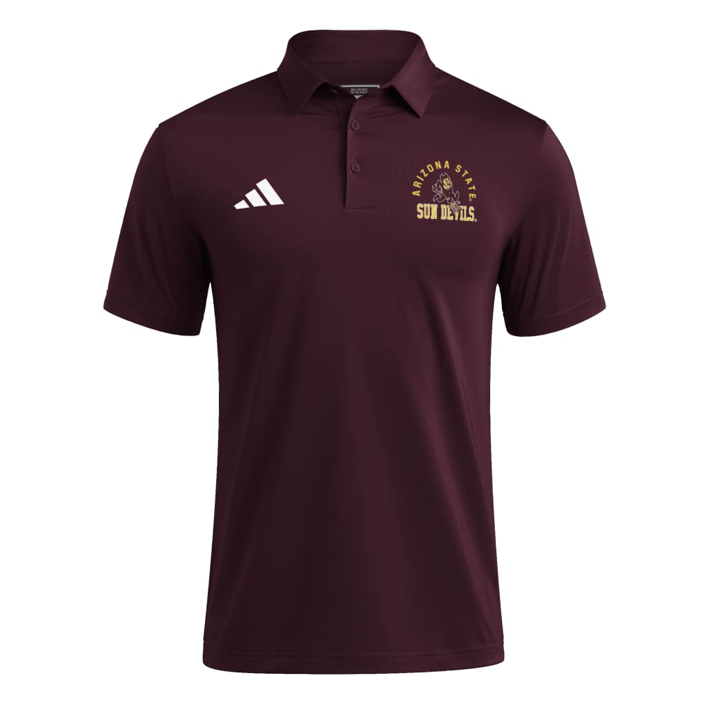 NCAA Arizona State Sun Devils Adidas 2026 Strategy Polo- Maroon