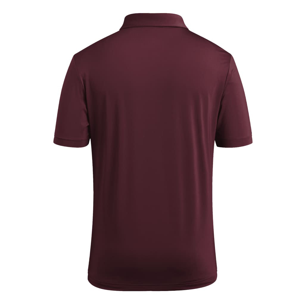 NCAA Arizona State Sun Devils Adidas Sparky Solid Polo- Maroon