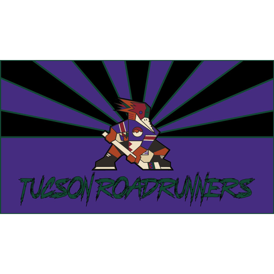 Tucson Roadrunners Kachina State Flag Sticker