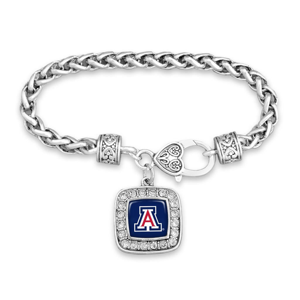 NCAA Arizona Wildcats Gentry USA Kassi Bracelet - Silver