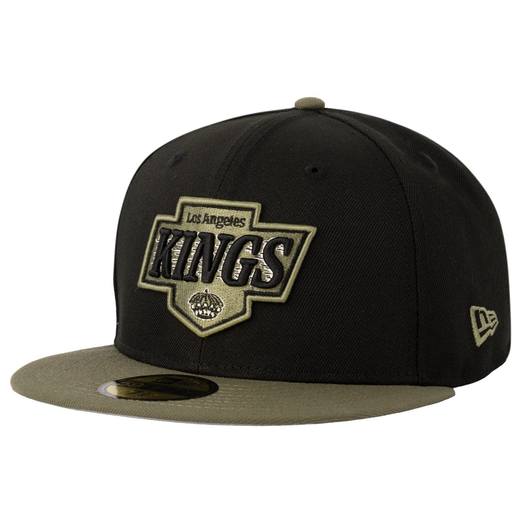 NHL Los Angeles Kings New Era Midnight Jungle 59FIFTY Fitted Hat - Black