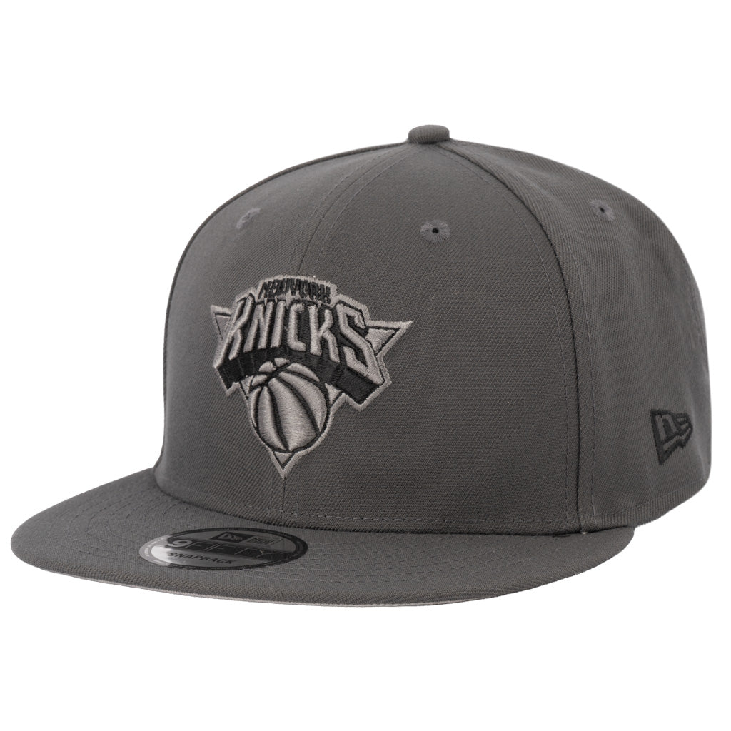 NBA New York Knicks New Era Gray Prestige 9FIFTY Snapback Hat - Graphite