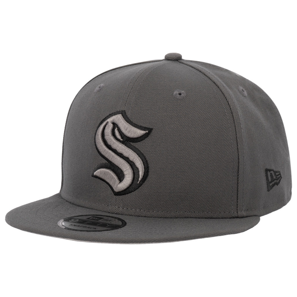 NHL Seattle Kraken New Era Gray Prestige 9FIFTY Snapback Hat - Graphite