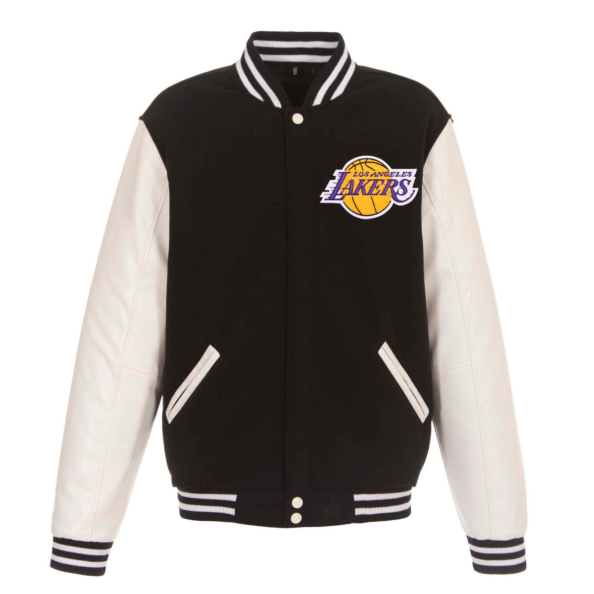 NBA Los Angeles Lakers JH Design Reversible Jacket- Black/White