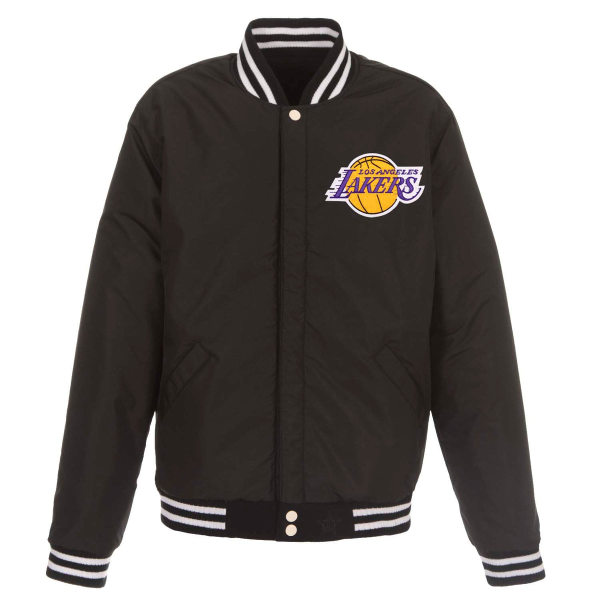 NBA Los Angeles Lakers JH Design Reversible Jacket- Black/White