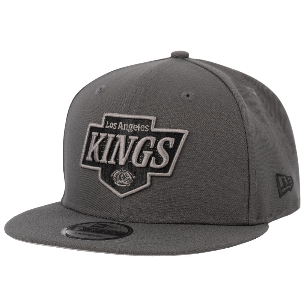 NHL Los Angeles Kings New Era Gray Prestige 9FIFTY Snapback Hat - Graphite