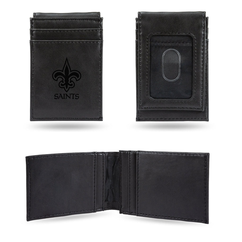 NFL New Orleans Saints Rico Front Pocket Wallet - Black