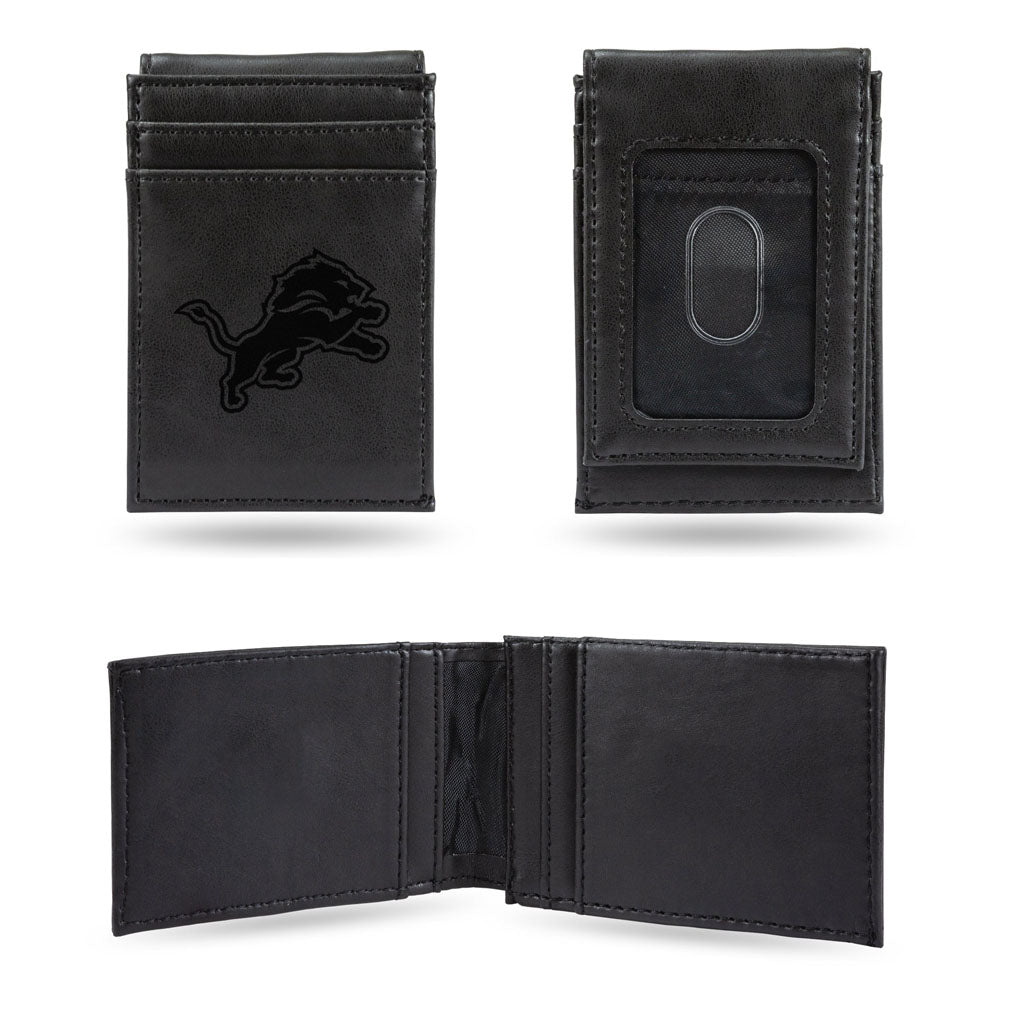 NFL Detroit Lions Rico Front Pocket Wallet - Black
