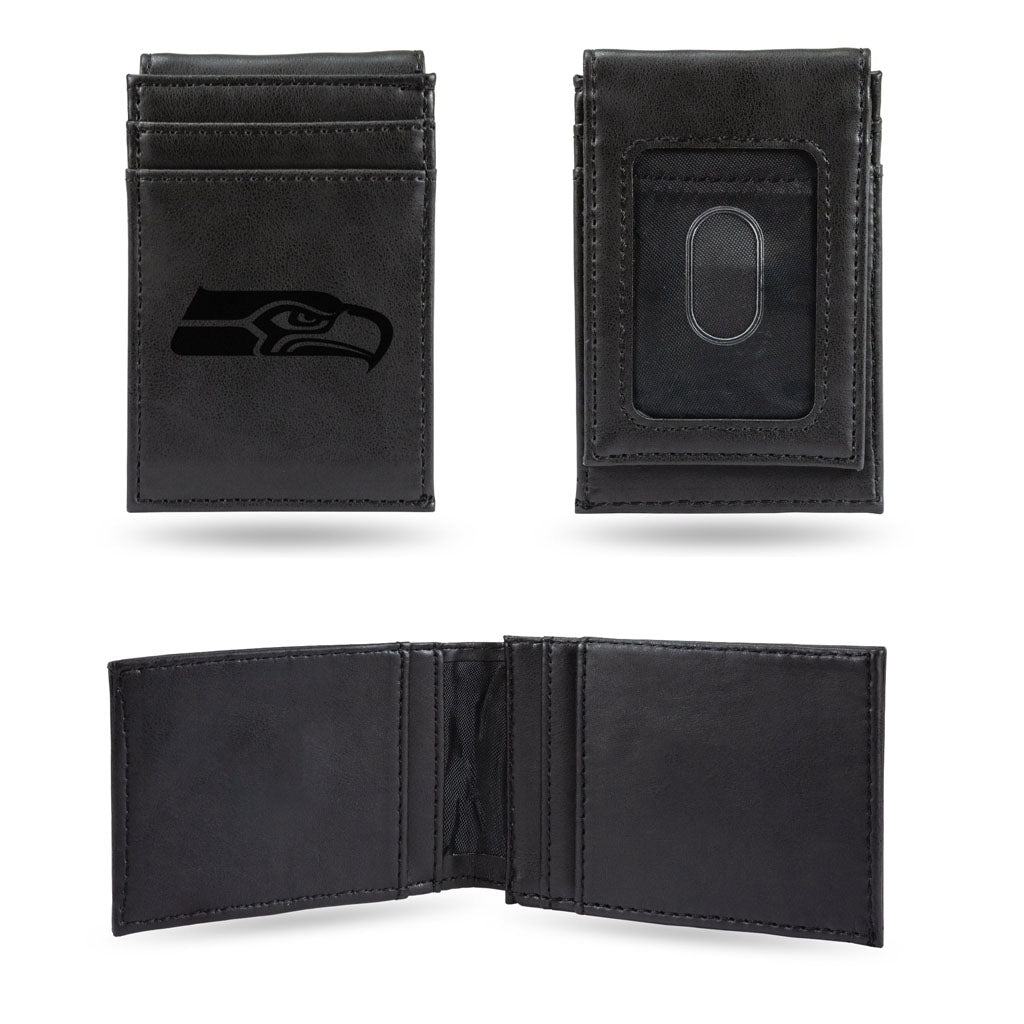 NFL Seattle Seahawks Rico Front Pocket Wallet - Black