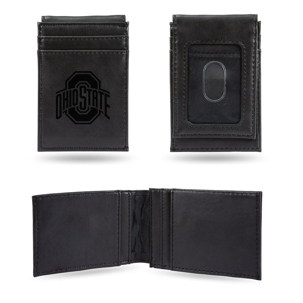 NCAA Ohio State Buckeyes Rico Front Pocket Wallet - Black
