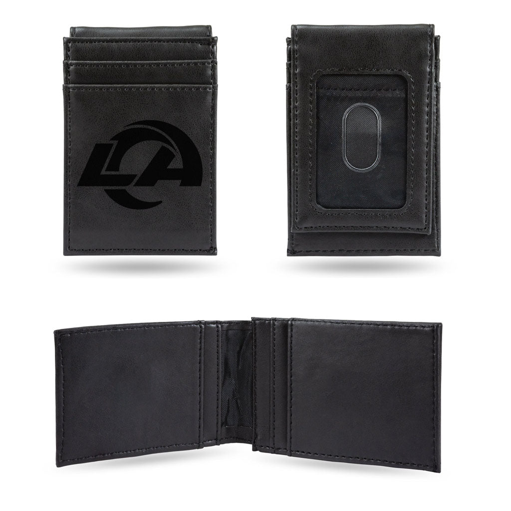 NFL Los Angeles Rams Rico Front Pocket Wallet - Black