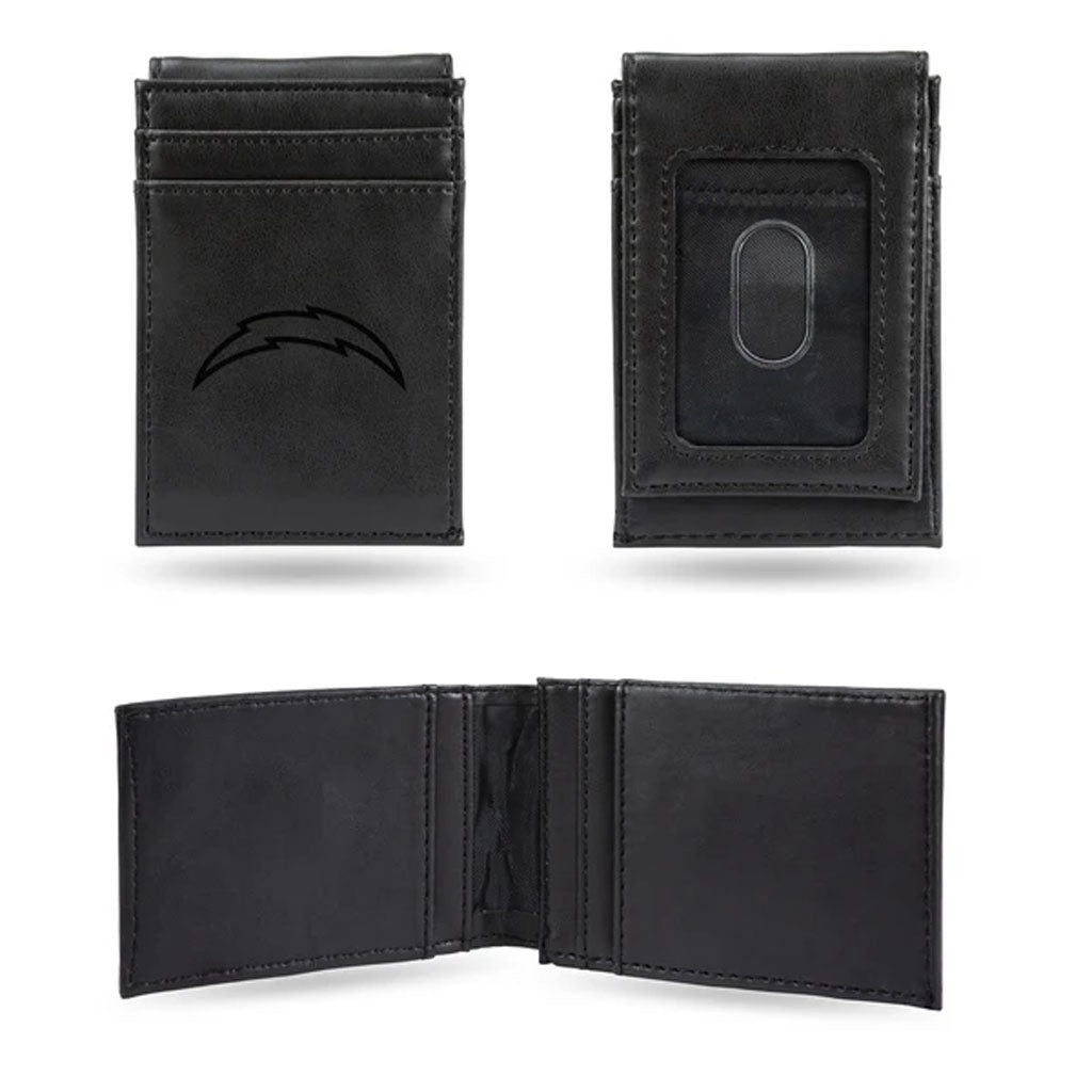 NFL Los Angeles Chargers Rico Front Pocket Wallet - Black