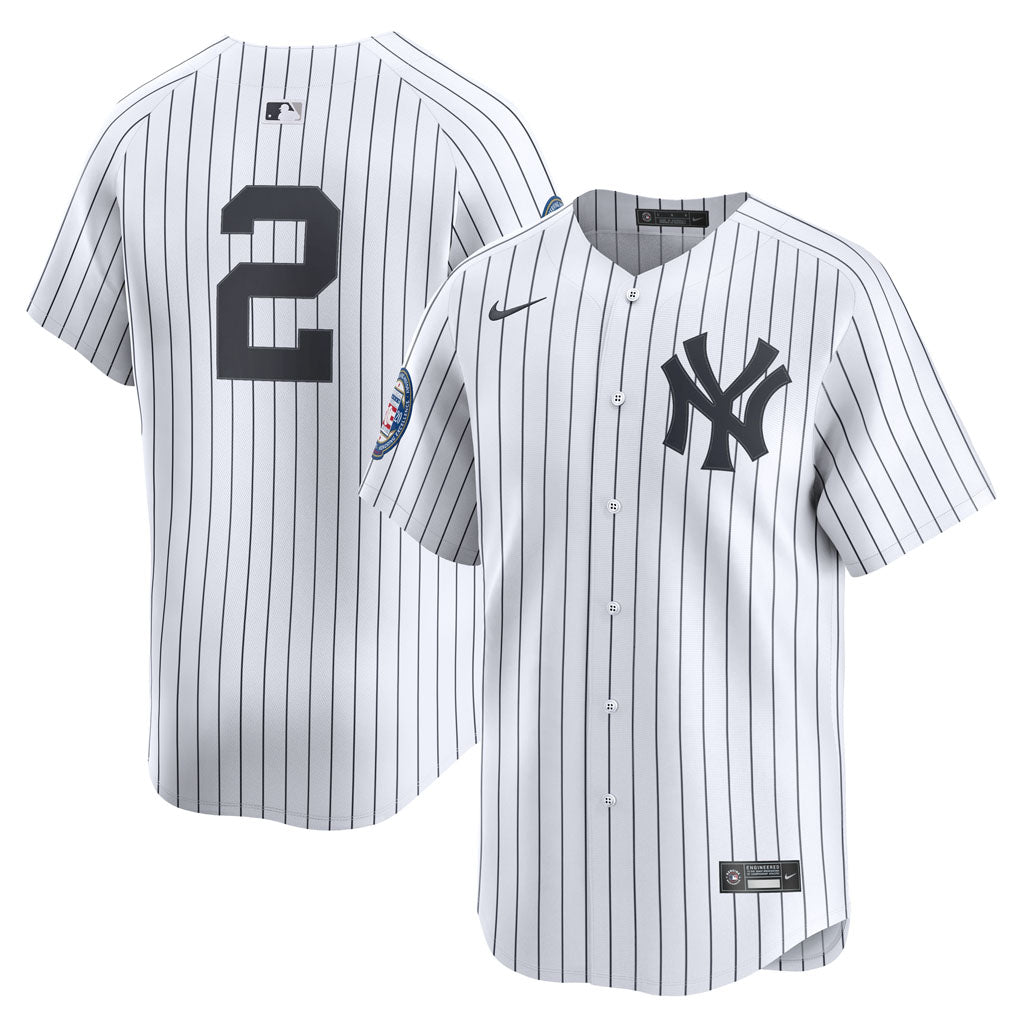 MLB New York Derek Jeter Nike Home Limited Jersey - White
