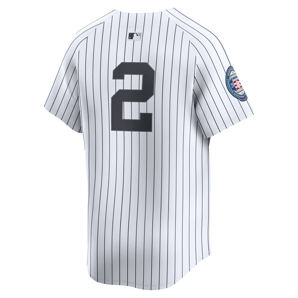 MLB New York Derek Jeter Nike Home Limited Jersey - White