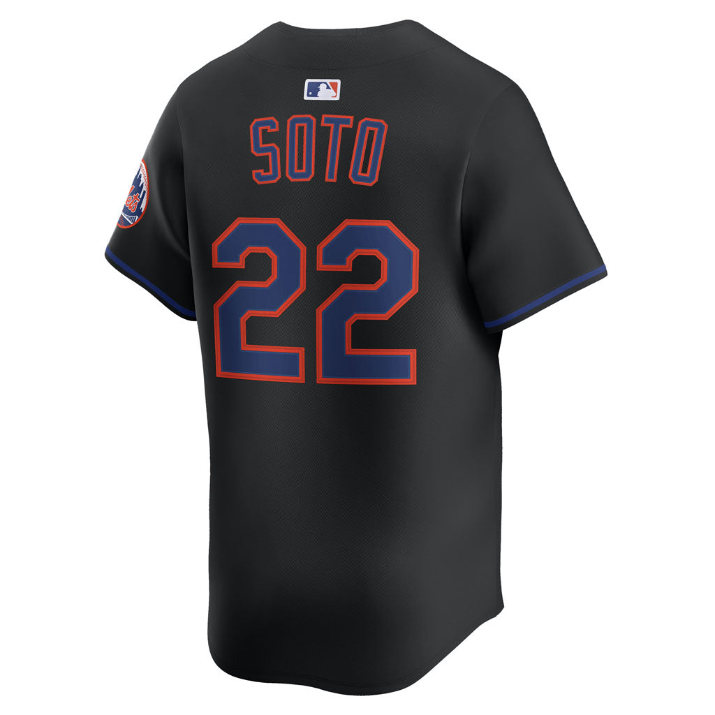 MLB New York Mets Juan Soto Nike Alternate Limited Jersey - Black