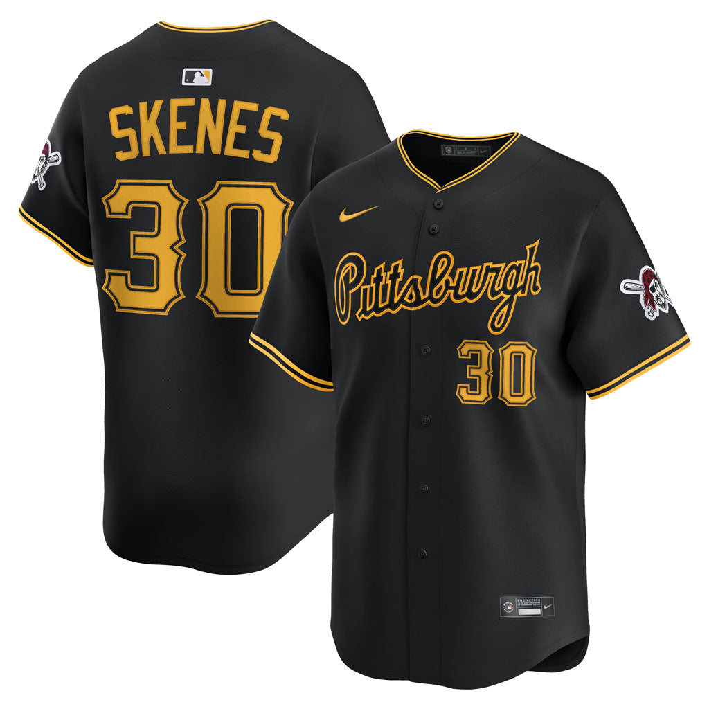 MLB Pittsburgh Pirates Paul Skenes Nike Alternate Limited Jersey - Black