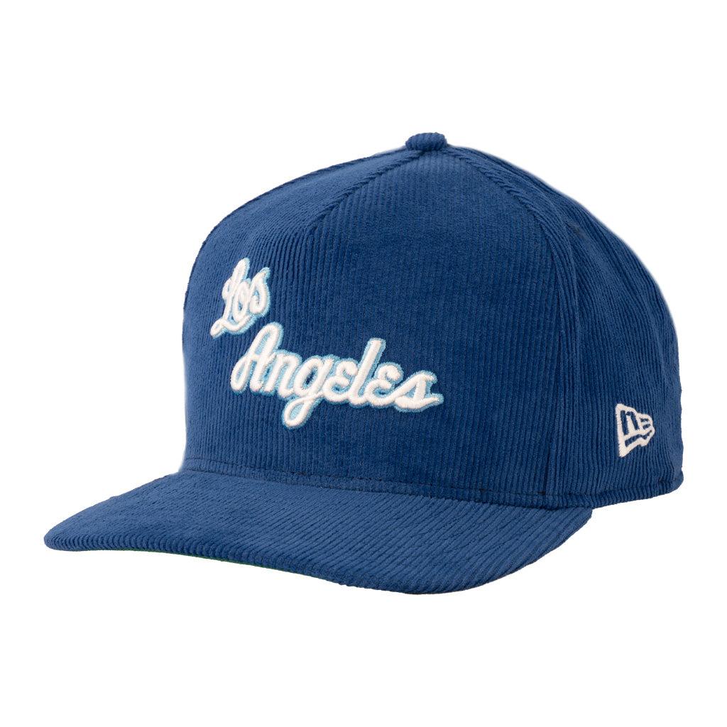 NBA Los Angeles Lakers New Era All Corduroy 9FIFTY A-Frame Snapback Hat - Blue