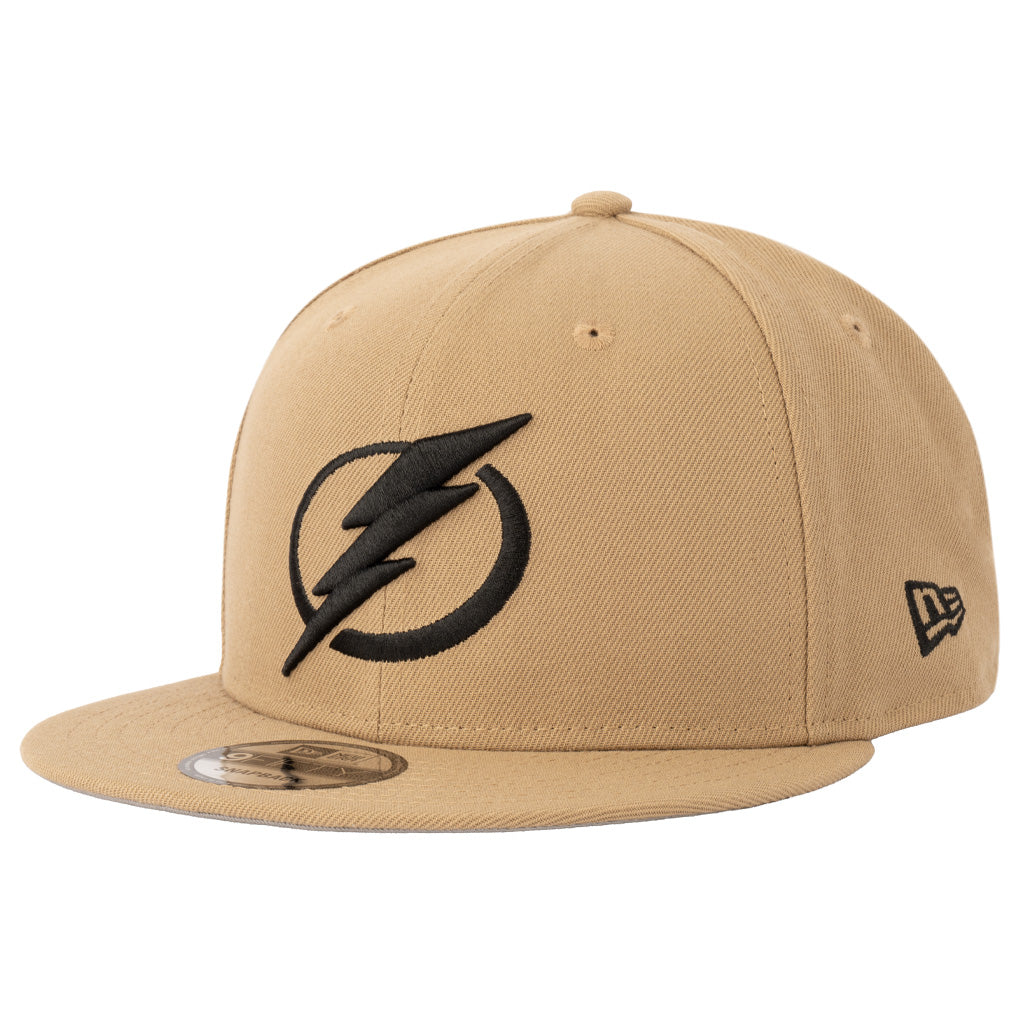 NHL Tampa Bay Lightning New Era Mocha 9FIFTY Snapback Hat - Khaki
